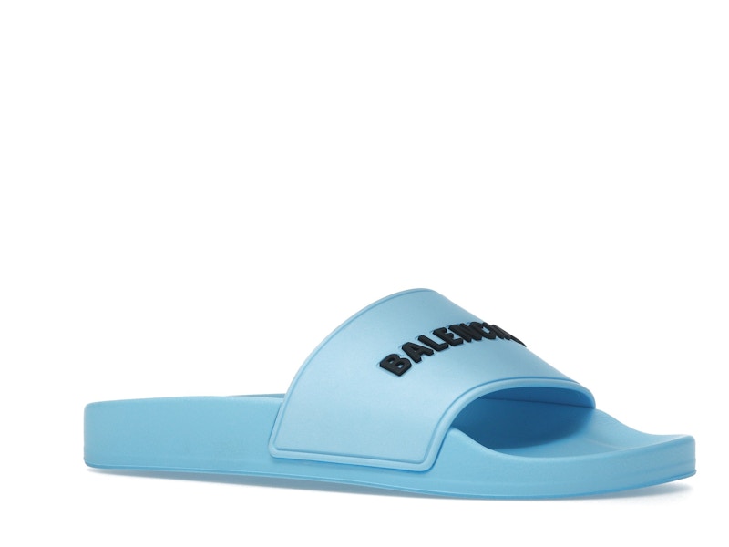 Balenciaga Pool Slide Blue Sky (Womens)