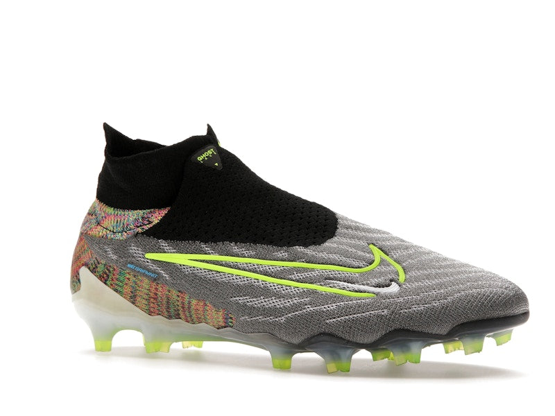 Nike Gripknit Phantom GX Elite Dynamic Fit Fusion FG Black White Blue Glow Volt