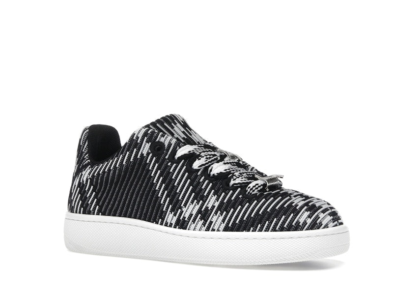 Burberry Check Knit Box Sneaker Black White (Women's)