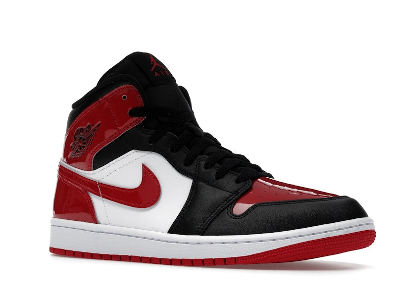 Jordan 1 Mid SE Patent Bred Toe