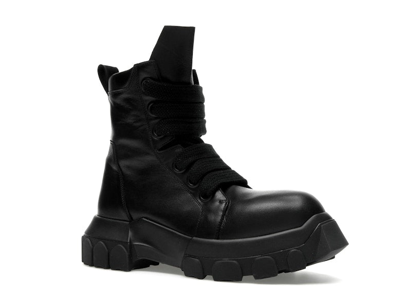 Rick Owens Lido Jumbo Laced Bozo Tractor Black