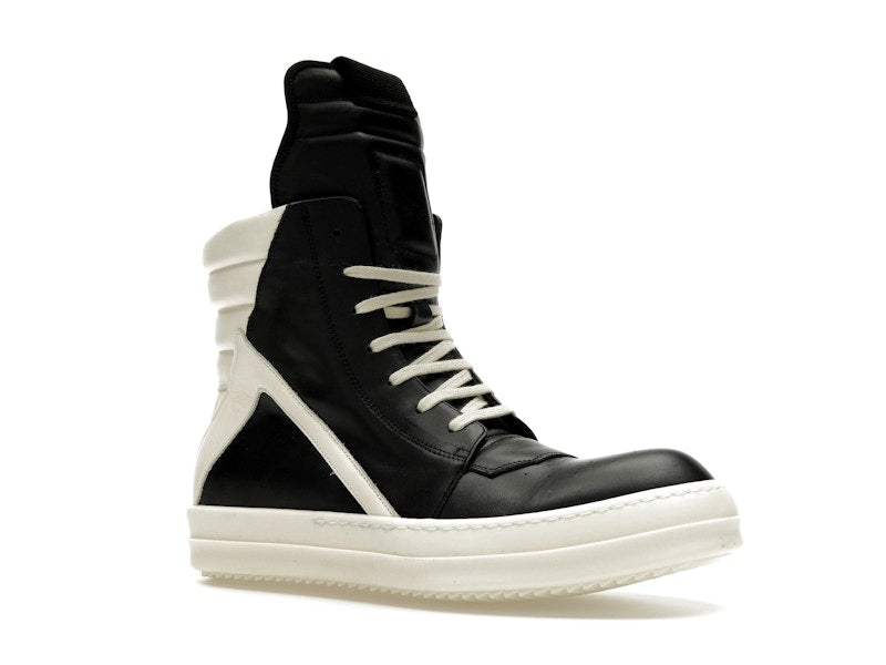 Rick Owens Strobe Geobasket High Black Milk