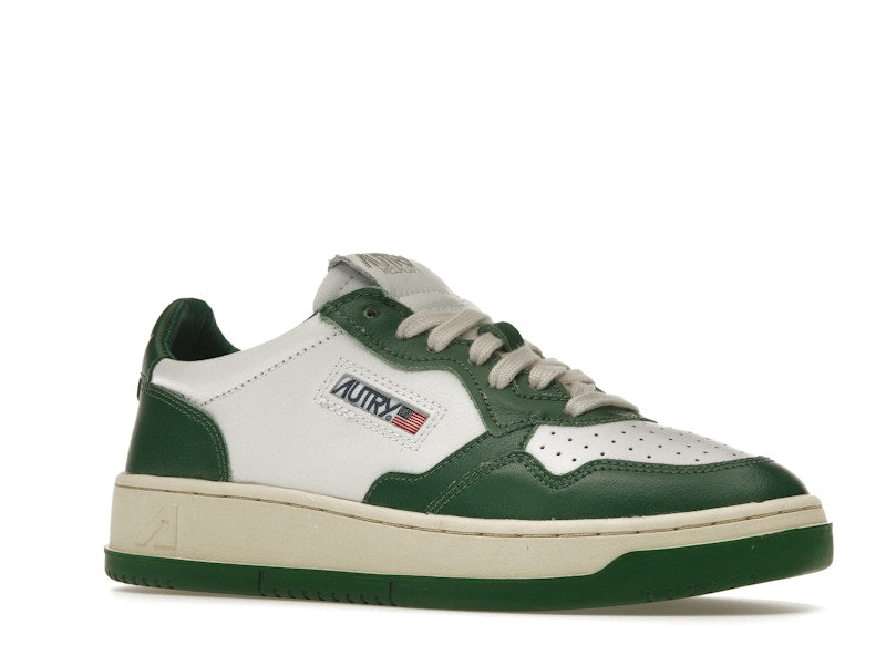 Autry Medalist Leather Low Green White