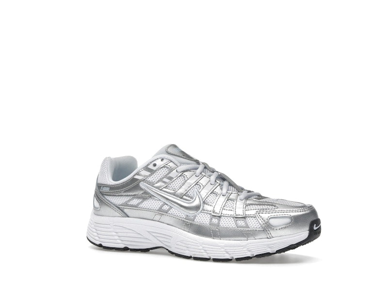 Nike P-6000 White Metallic Silver (GS)