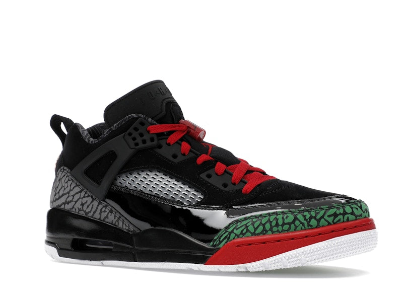 Jordan Spizike Low Black Classic Green White Varsity Red