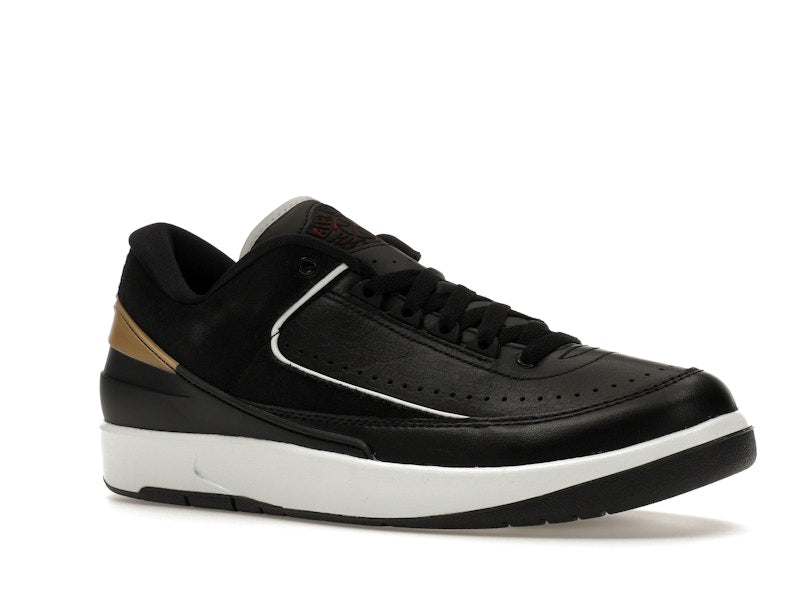 Jordan 2 Retro Low Black Metallic Gold (Women's)
