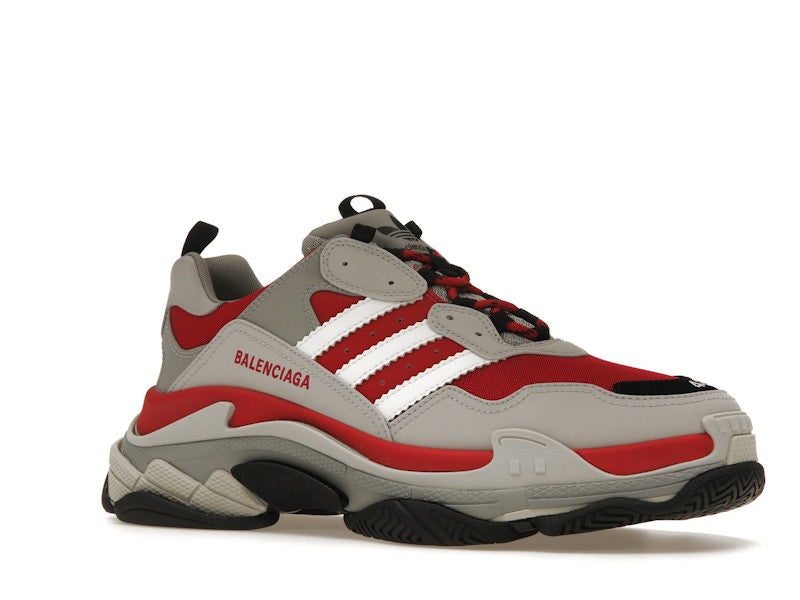 Balenciaga x adidas Triple S Red Grey Black