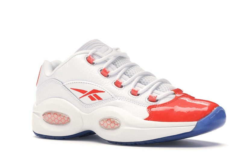 Reebok Question Low Patent Toe Orange