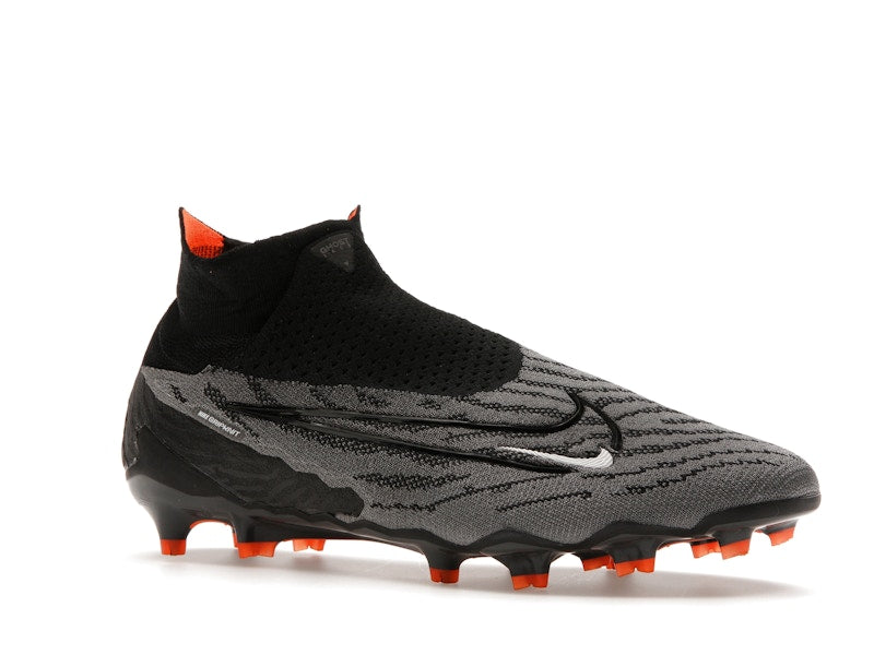 Nike Gripknit Phantom GX Elite Dynamic Fit FG Black Dark Smoke Grey Total Orange
