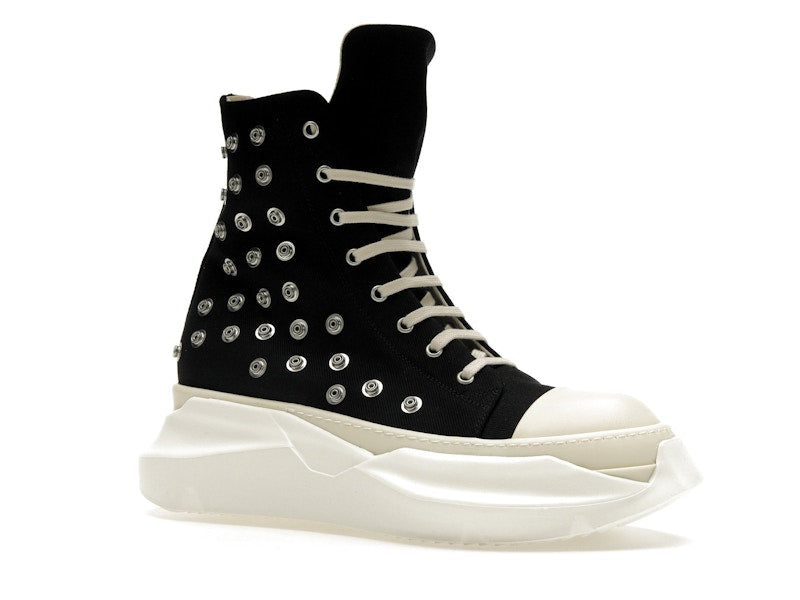 Rick Owens DRKSHDW Abstract Sneaks Studded Eyelets Black Milk