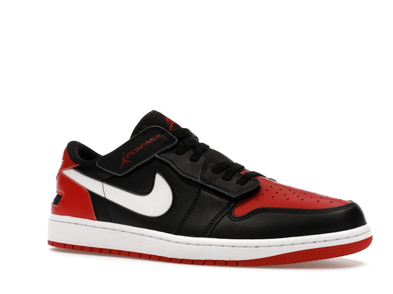 Jordan 1 Low FlyEase Black White Gym Red