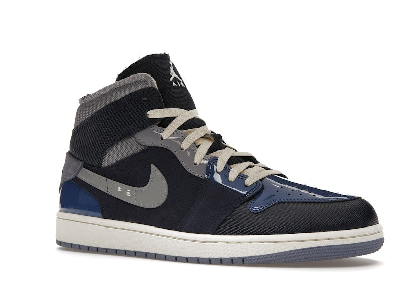 Jordan 1 Mid SE Craft Obsidian French Blue Ashen Slate White