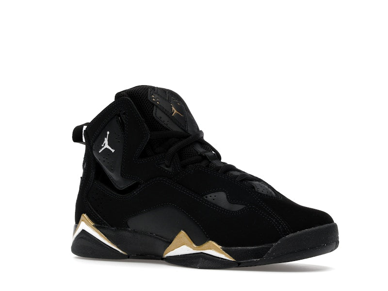 Jordan True Flight Black Metallic Gold White (GS)