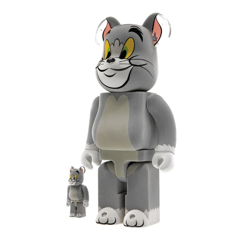 Bearbrick Tom and Jerry: Tom Flocky 100% & 400% Set