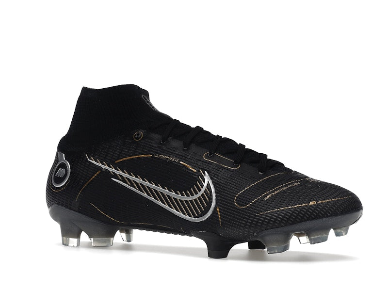 Nike Mercurial Superfly 8 FG Black Metallic Silver Gold