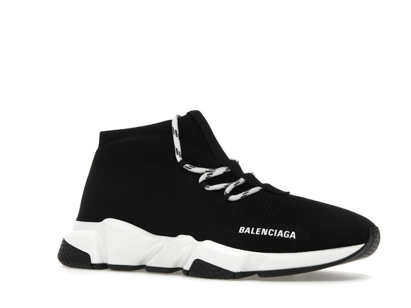 Balenciaga Speed Lace Up Black White (Women's)