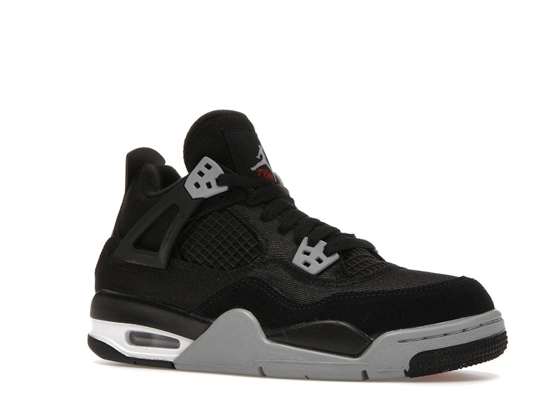Jordan 4 Retro Black Canvas (GS)