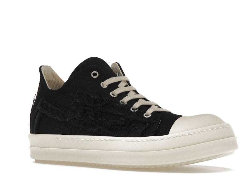 Rick Owens DRKSHDW Slashed Low Sneaks Black Milk