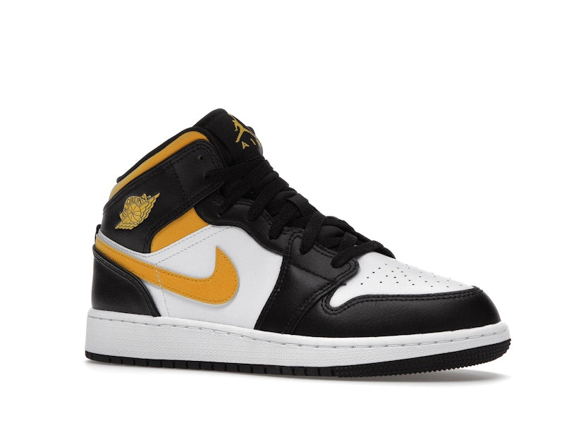 Jordan 1 Mid White Pollen Black (GS)