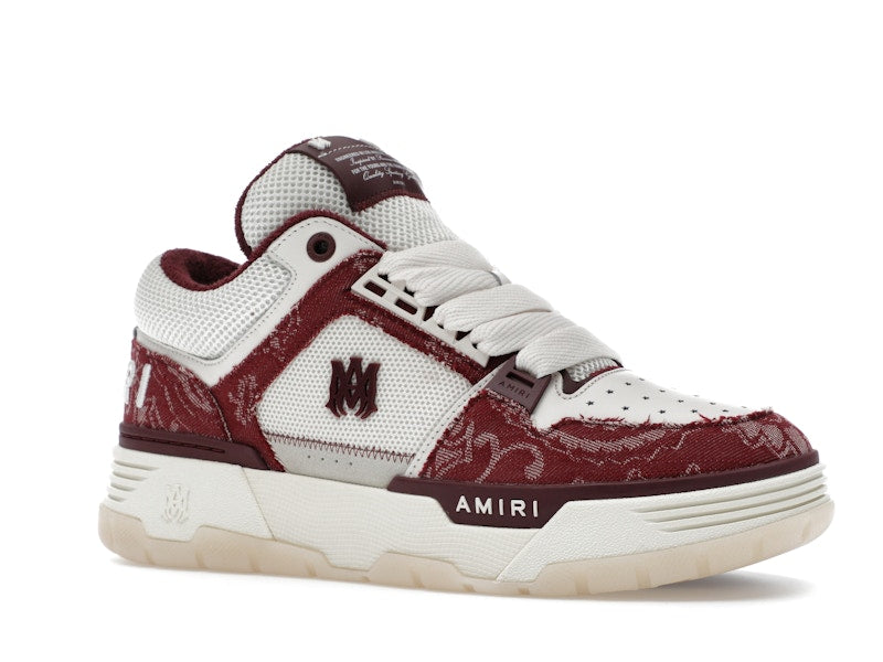 AMIRI MA-1 Bandana Denim Burgundy