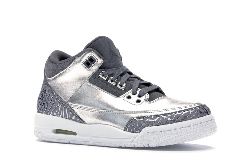 Jordan 3 Retro Premium Heiress Metallic Silver (GS)