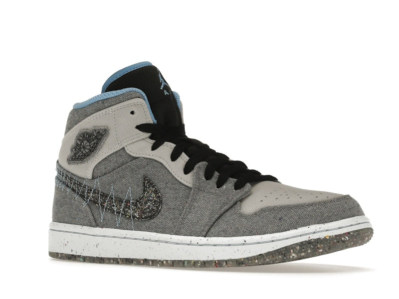 Jordan 1 Mid Crater Grey University Blue