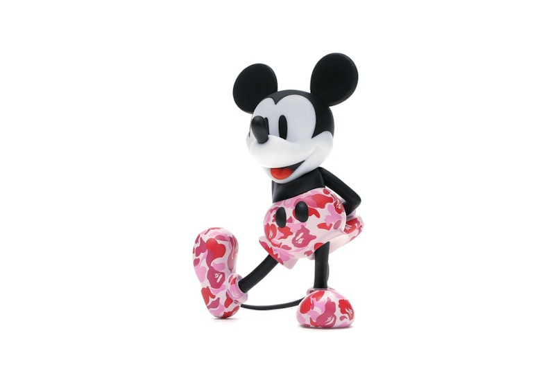 BAPE x Mickey Mouse 90th Anniverary Figure Red Camo