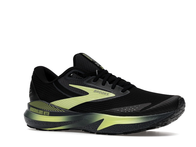 Brooks Adrenaline GTS 24 Weatherized Black Ebony New Yellow