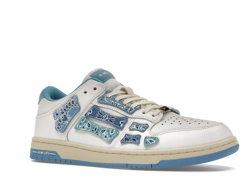 AMIRI Skel Top Low Bandana White Light Blue
