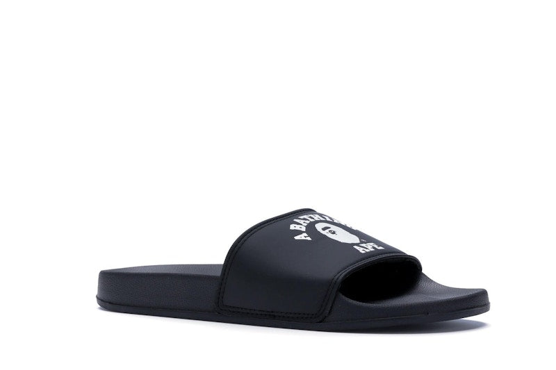 BAPE College Slide Sandals Black
