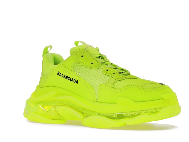 Balenciaga Triple S Clear Sole Fluo Yellow