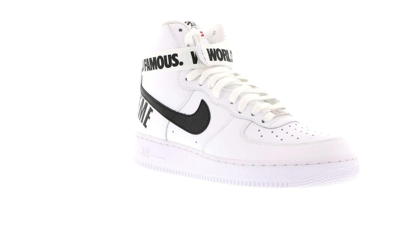 Nike Air Force 1 High Supreme World Famous White