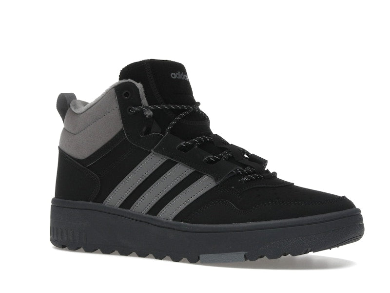 adidas Hoops 4.0 Mid Black Grey Four