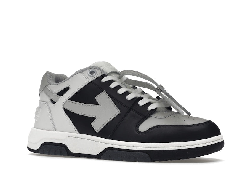 OFF-WHITE Out Of Office OOO Low Tops Light Grey Black