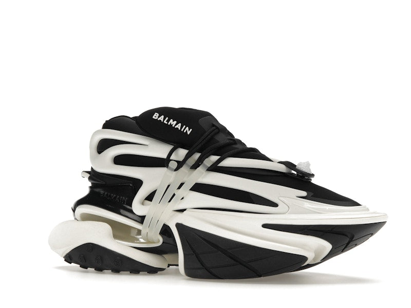 Balmain Unicorn Low-Top Black White