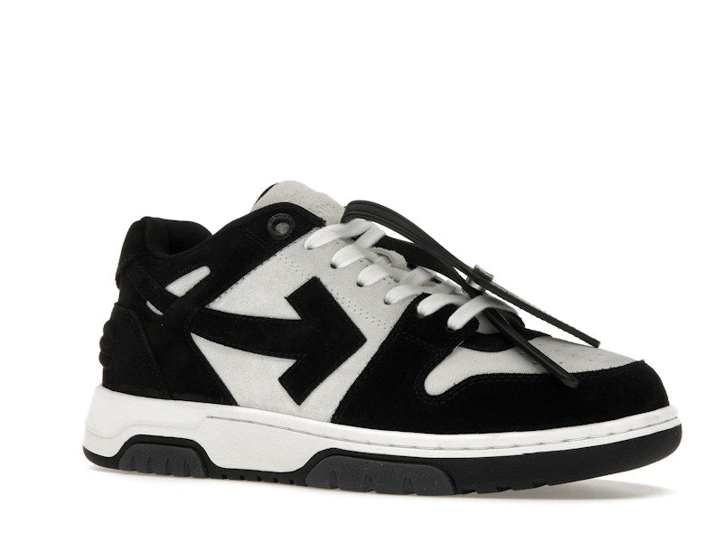 OFF-WHITE Out Of Office OOO Low Tops White Black Suede