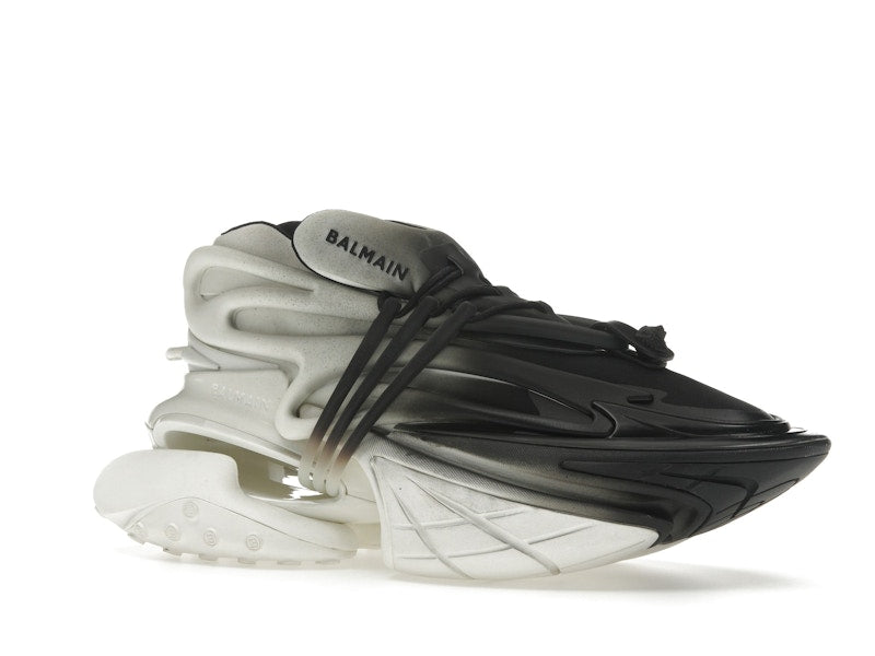 Balmain Unicorn Low-Top White Black Gradiant