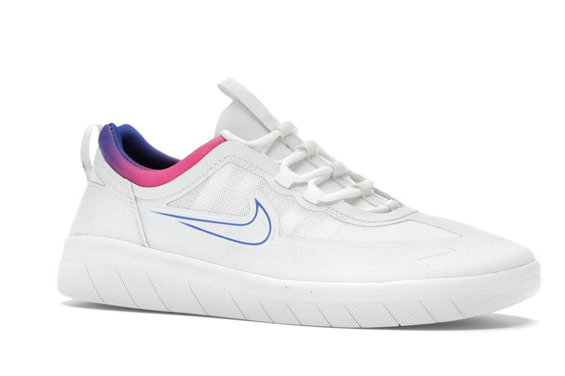 Nike SB Nyjah Free 2 Summit White Pink Blast Racer Blue