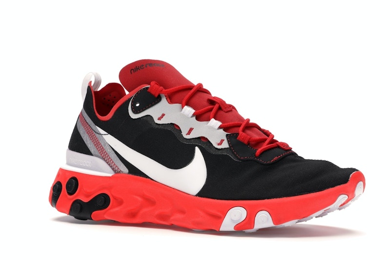 Nike React Element 55 Black White Red Orbit