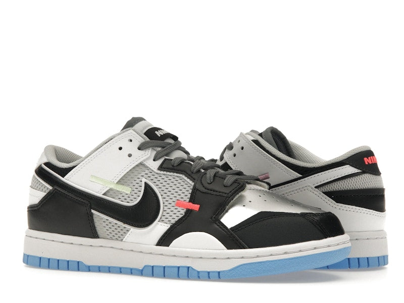 Nike Dunk Low Scrap Black Neutral Grey University Blue White