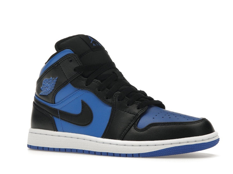 Jordan 1 Mid Black Royal Blue