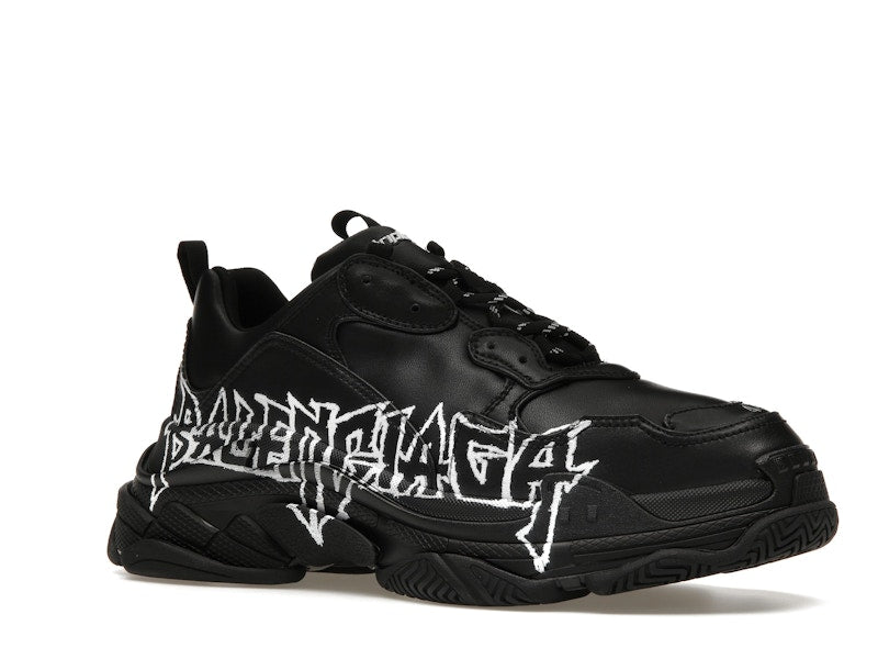 Balenciaga Triple S DIY Metal Artwork Black