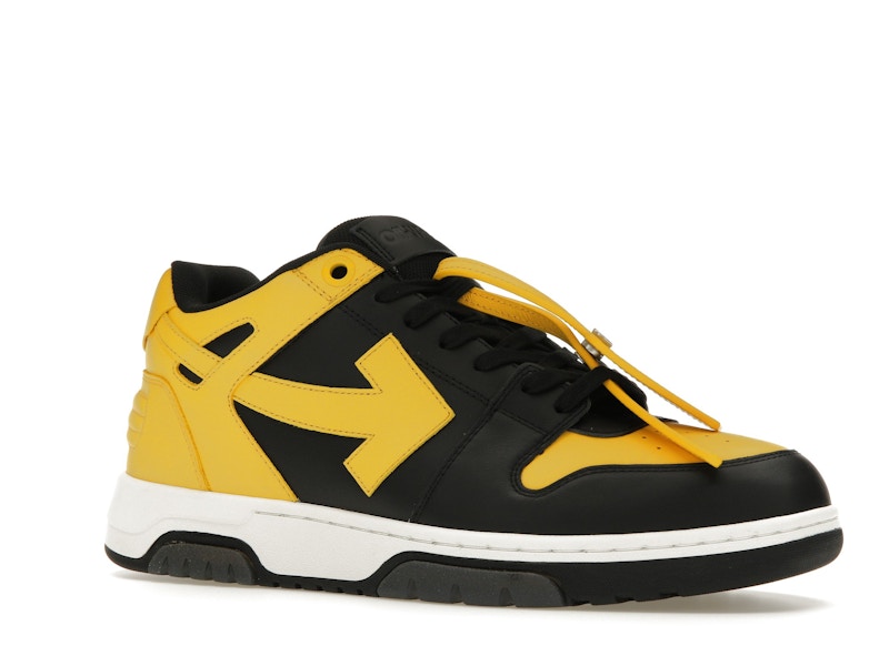 OFF-WHITE Out Of Office OOO Low Tops Black Yellow