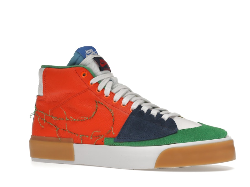 Nike SB Zoom Blazer Mid Edge Safety Orange University Gold