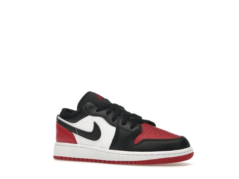 Jordan 1 Low Bred Toe 2.0 (GS)