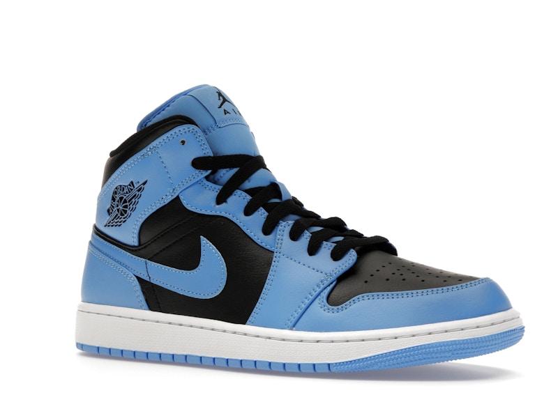 Jordan 1 Mid University Blue Black