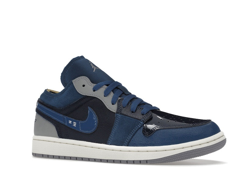 Jordan 1 Low SE Craft Obsidian French Blue Ashen Slate White