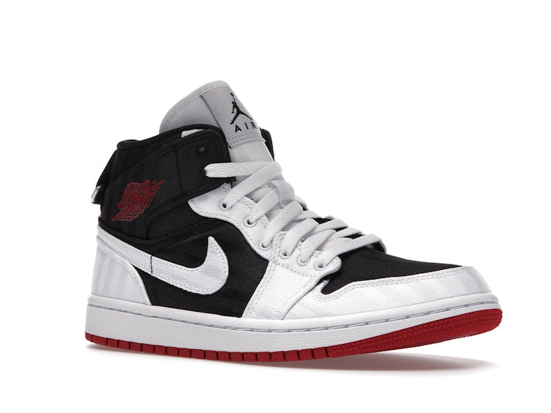 Jordan 1 Mid SE Utility Canvas White Black Gym Red (Women's)