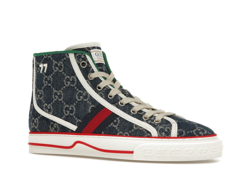 Gucci Tennis 1977 High Top Denim GG Print (Women's)