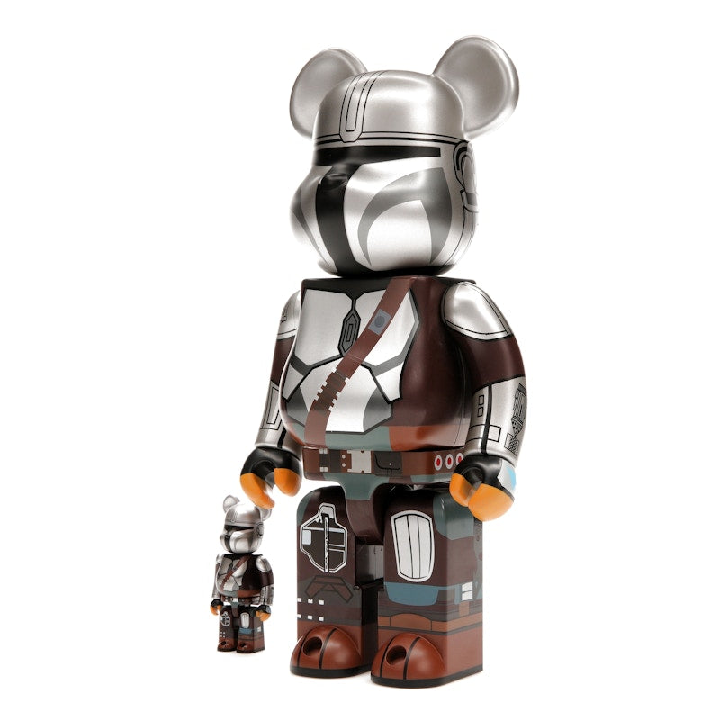 Bearbrick x Star Wars The Mandalorian Beskar Armor 100% & 400% Set